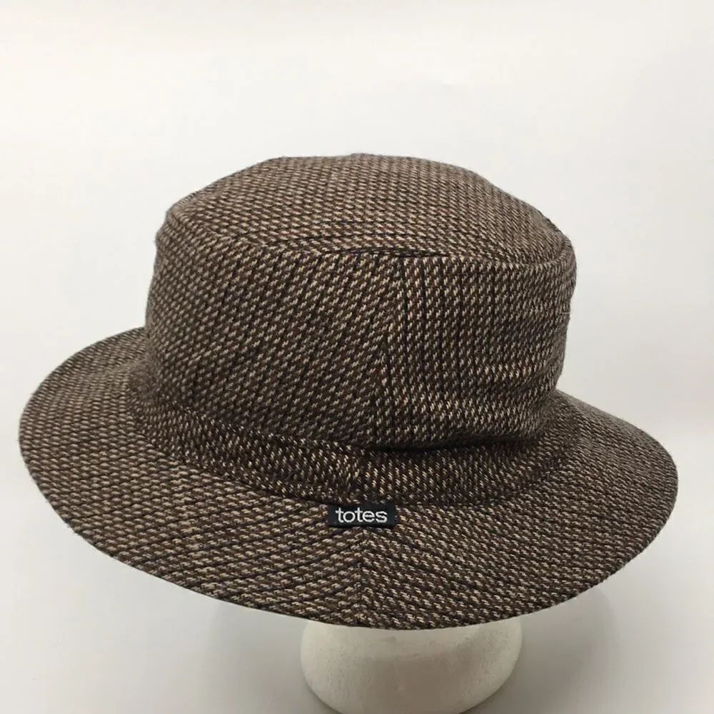 Totes wool Fedora reversible hat - Picture 3 of 16